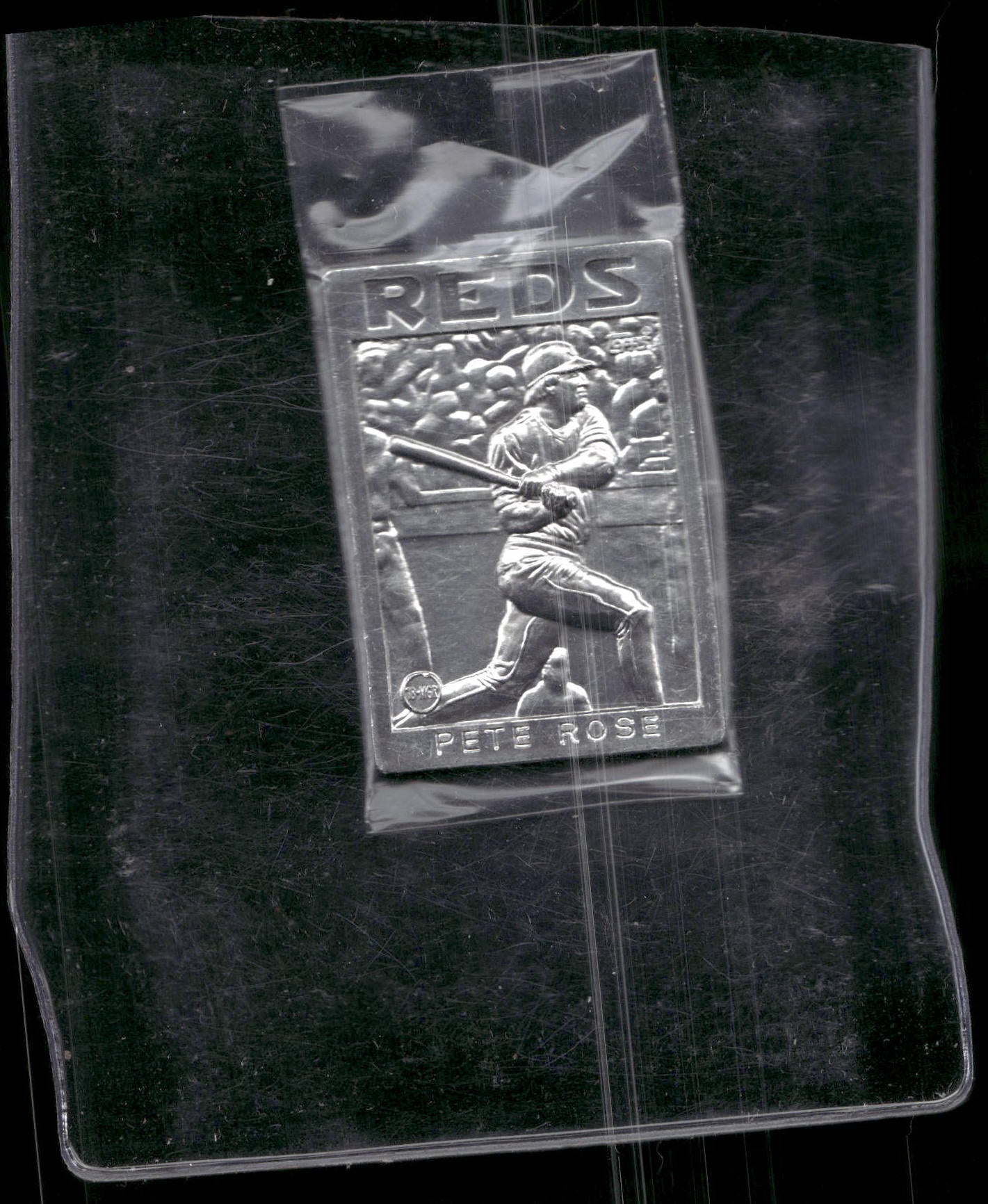 1986 Topps Gallery of Champions Aluminum #1 Pete Rose