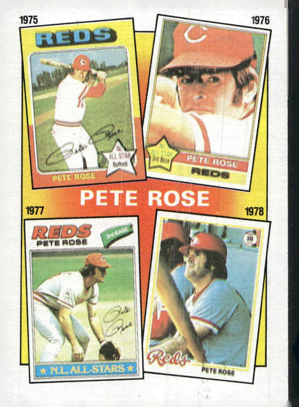 1986 Topps #5 The Pete Rose Years: 1975-1978 TPRY