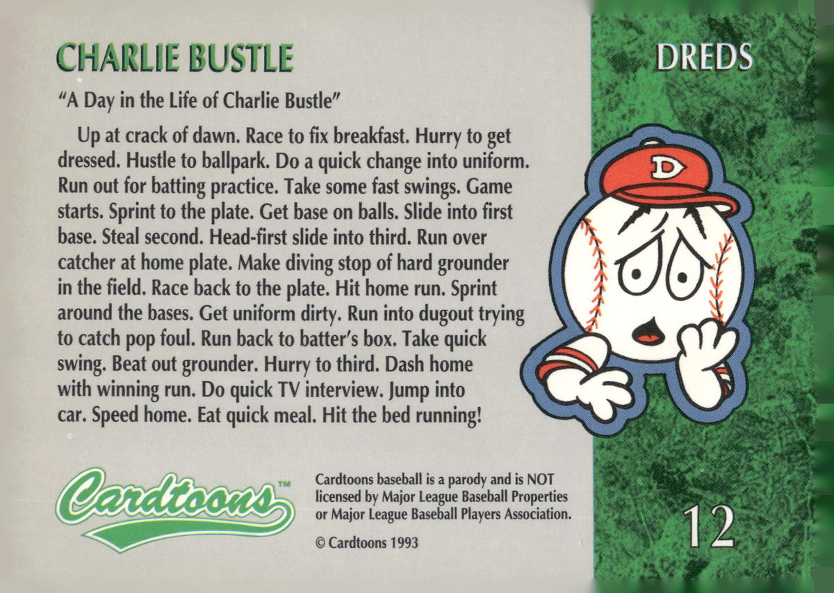 1995 Cardtoons #12 Charlie Bustle