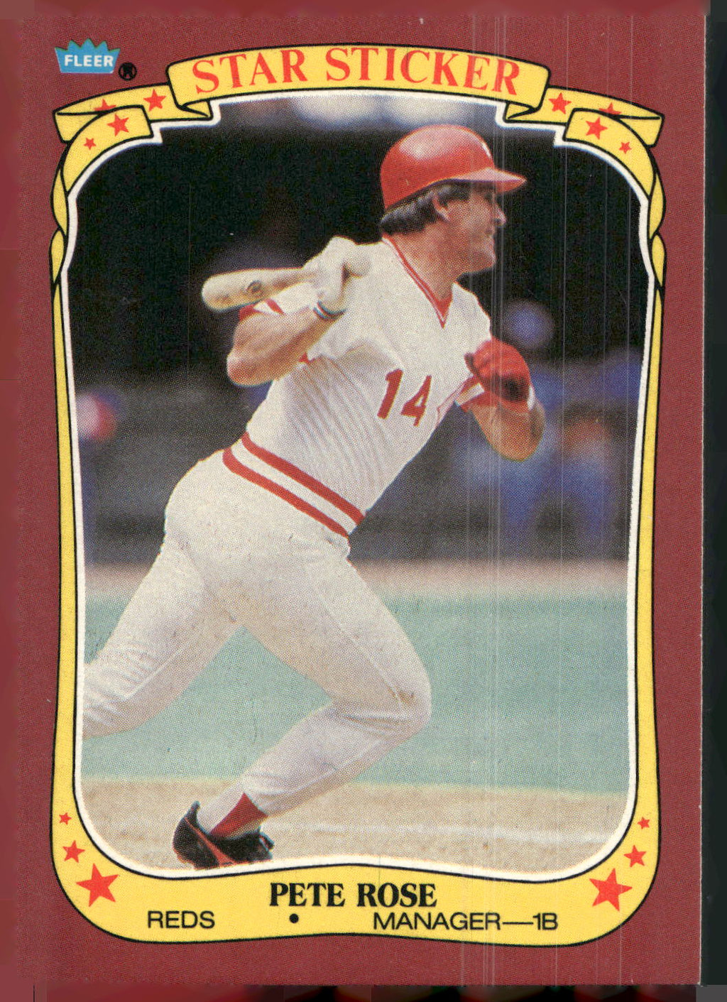 1986 Fleer Star Stickers #101 Pete Rose
