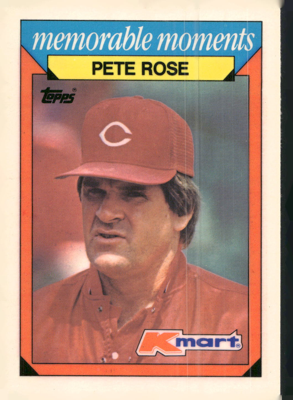1988 Topps Kmart Memorable Moments #22 Pete Rose