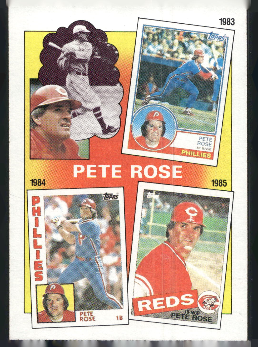 1986 Topps #7 The Pete Rose Years: 1983-1985 TPRY