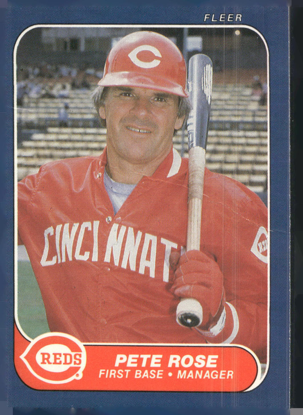 1986 Fleer #191 Pete Rose