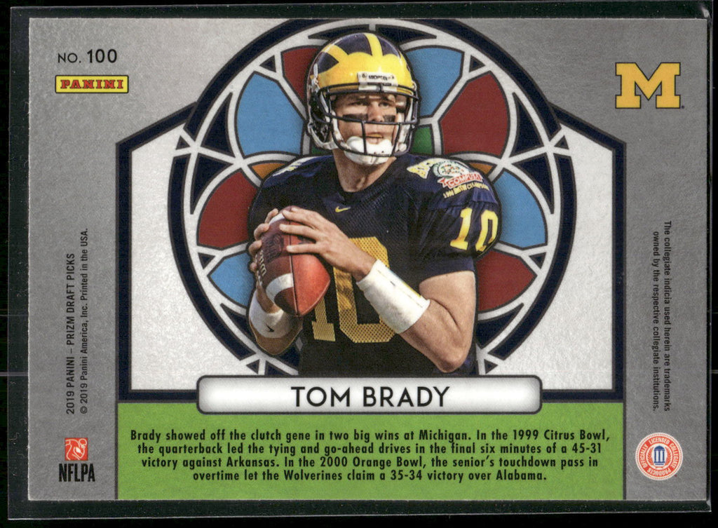 2019 Panini Prizm Draft Picks #100 Tom Brady