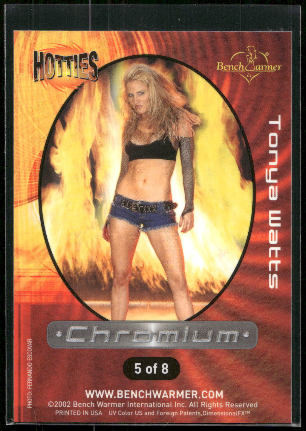 2002 Bench Warmer #5 Tonya Watts Hotties Chromium