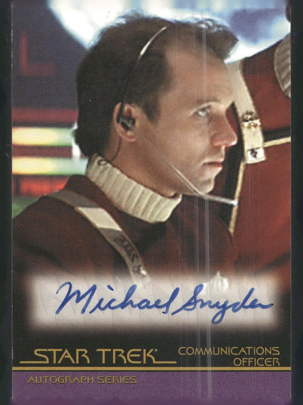 2007 Rittenhouse The Complete Star Trek Movies #A36 Michael Snyder Autograph