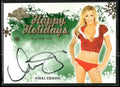 2013 Bench Warmer Happy Holidays #NNO Nikki Ziering Happy Holiday Autographs