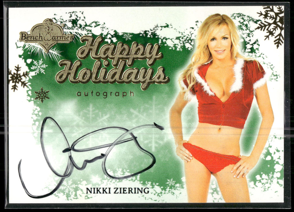 2013 Bench Warmer Happy Holidays #NNO Nikki Ziering Happy Holiday Autographs