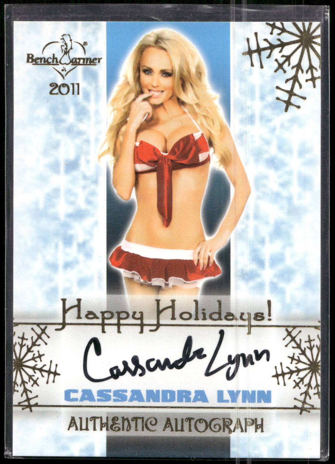 2012 Bench Warmer Holiday Cassandra Lynn Holiday Autographs