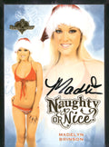 2014 Bench Warmer Holiday #NNO Madelyn Brinson Naughty or Nice Autographs