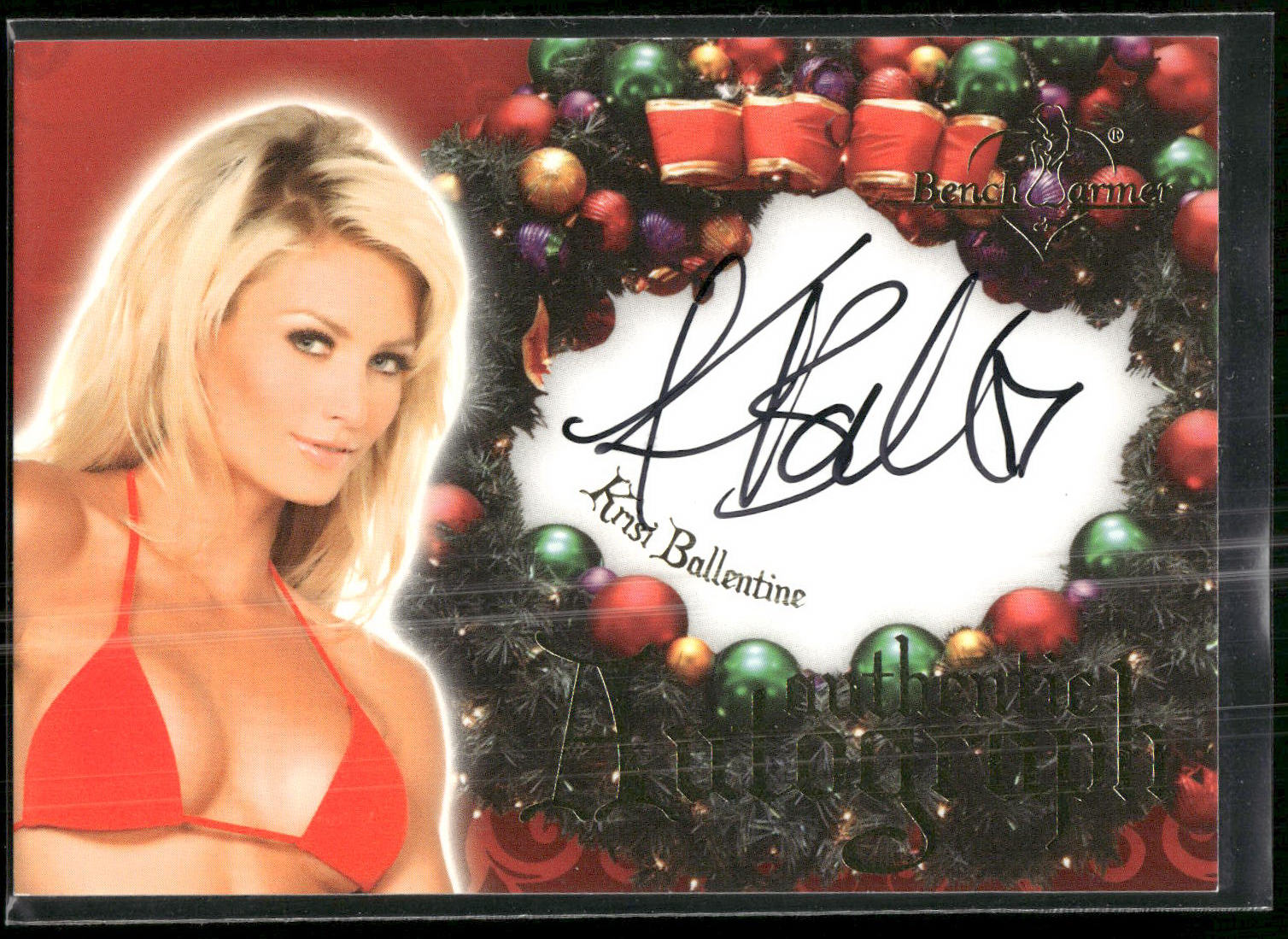 2006 Bench Warmer Holiday Series #16 Krisi Ballentine Holiday Autographs