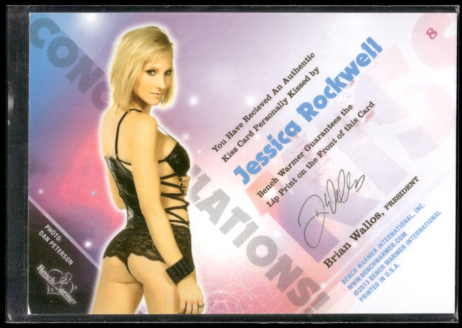 2013 Bench Warmer Hobby #8 Jessica Rockwell Kiss