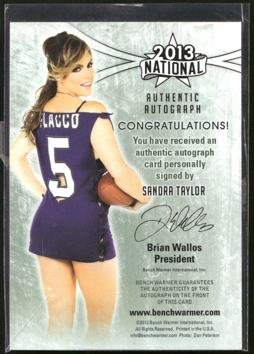 2013 Bench Warmer National Sandra Taylor Autographs