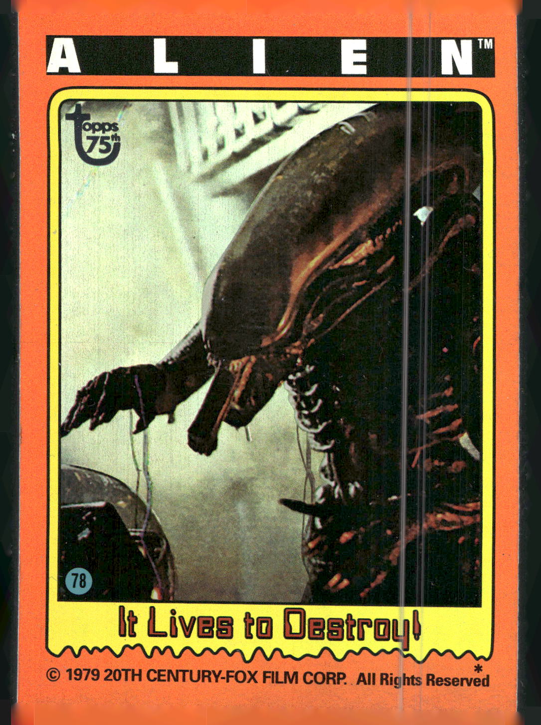 2013 Topps 75th Anniversary #75 Alien Foil