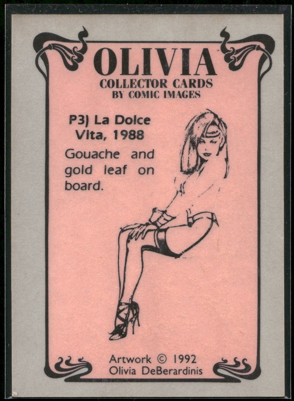 1992 Comic Images Olivia I #P3 La Dolce Vita Prism