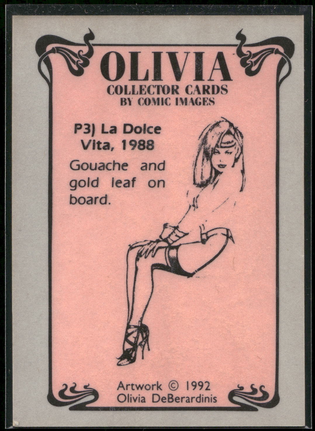 1992 Comic Images Olivia I #P3 La Dolce Vita Prism