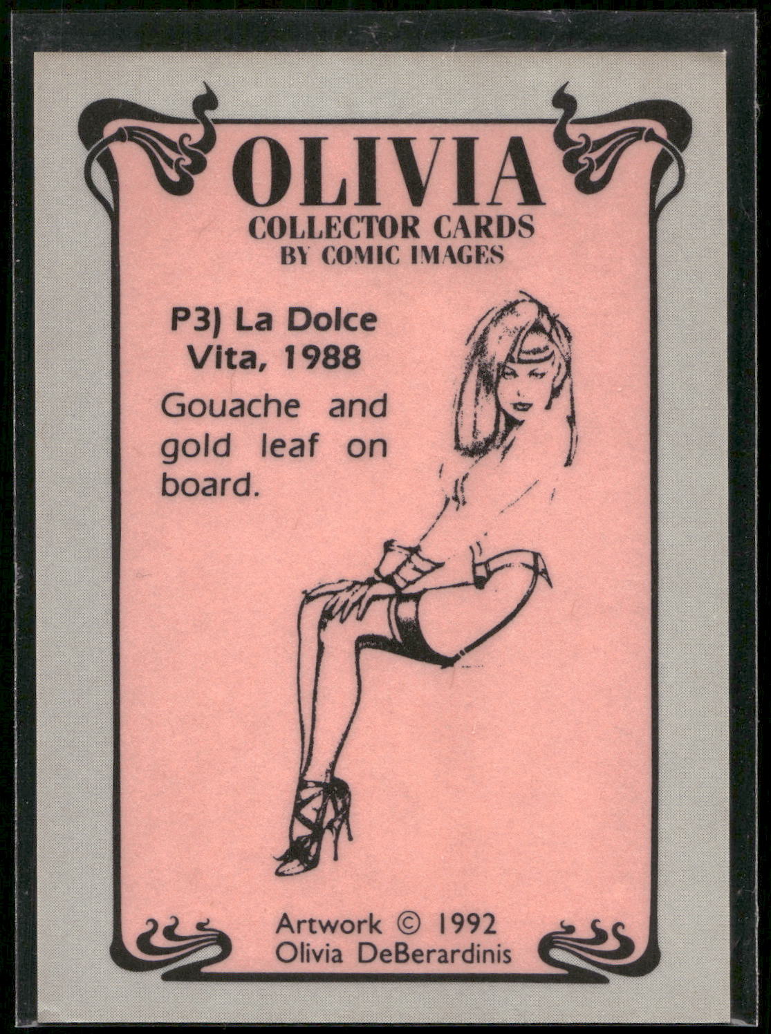 1992 Comic Images Olivia I #P3 La Dolce Vita Prism