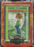 2000 Taco Bell Digimon Movie Promo Metal Trading Card # Matt