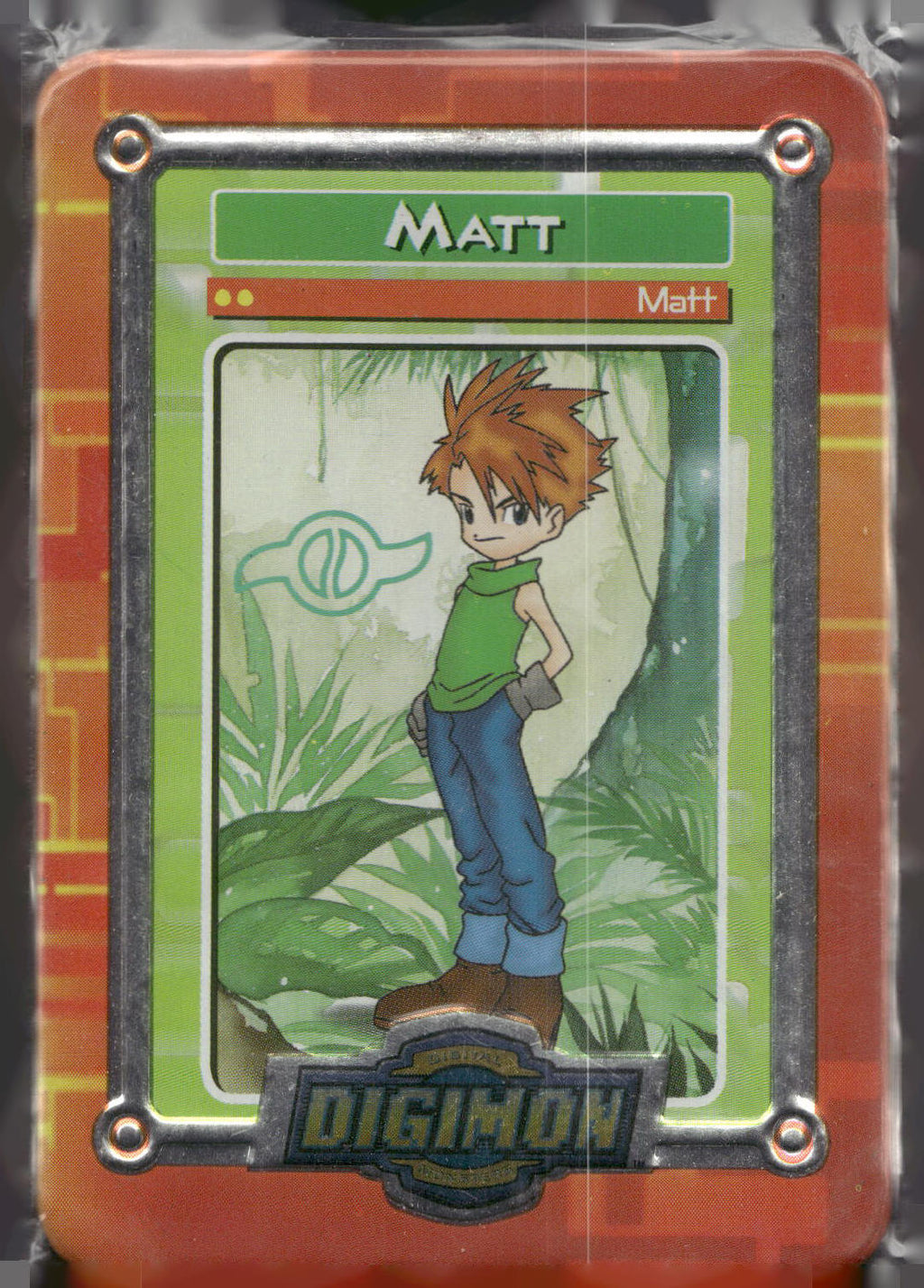 2000 Taco Bell Digimon Movie Promo Metal Trading Card # Matt