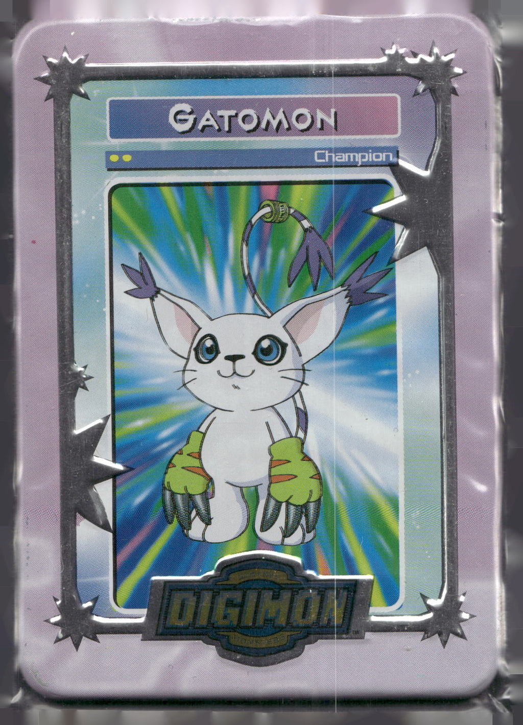 2000 Taco Bell Digimon Movie Promo Metal Trading Card # Gatomon