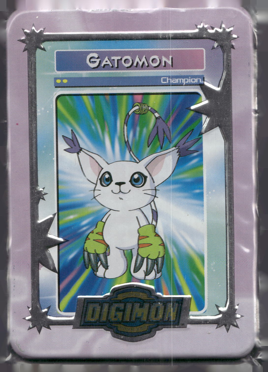 2000 Taco Bell Digimon Movie Promo Metal Trading Card # Gatomon