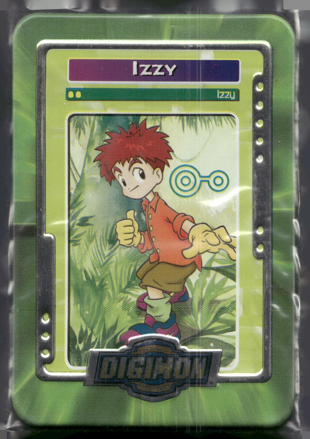 2000 Taco Bell Digimon Movie Promo Metal Trading Card # Izzy