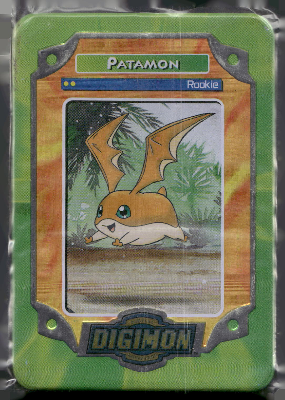 2000 Taco Bell Digimon Movie Promo Metal Trading Card # Patamon