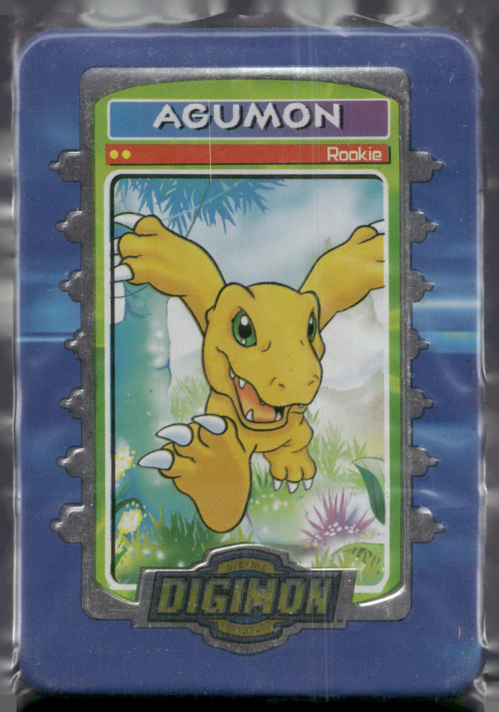 2000 Taco Bell Digimon Movie Promo Metal Trading Card # Agumon
