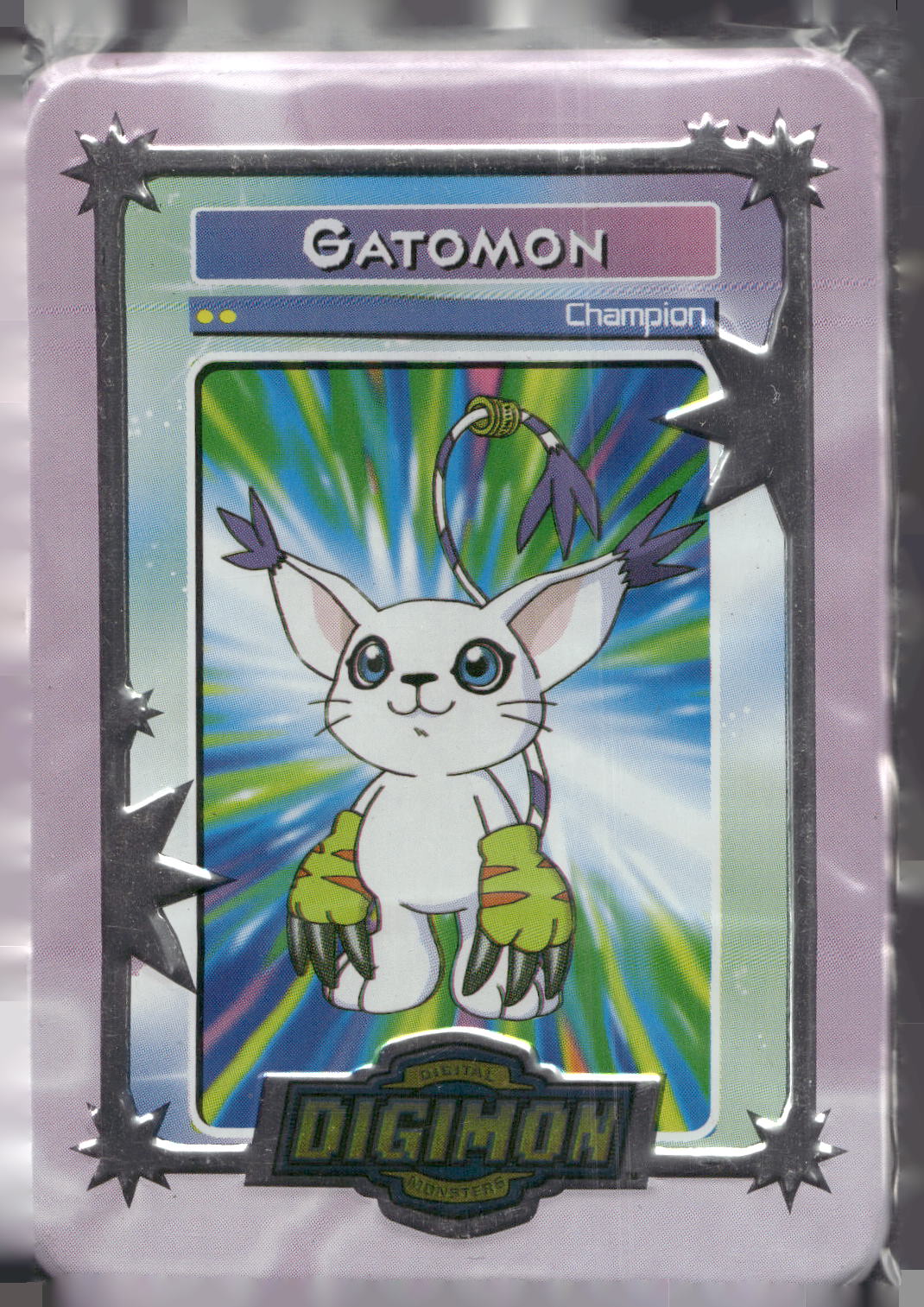 2000 Taco Bell Digimon Movie Promo Metal Trading Card # Gatomon
