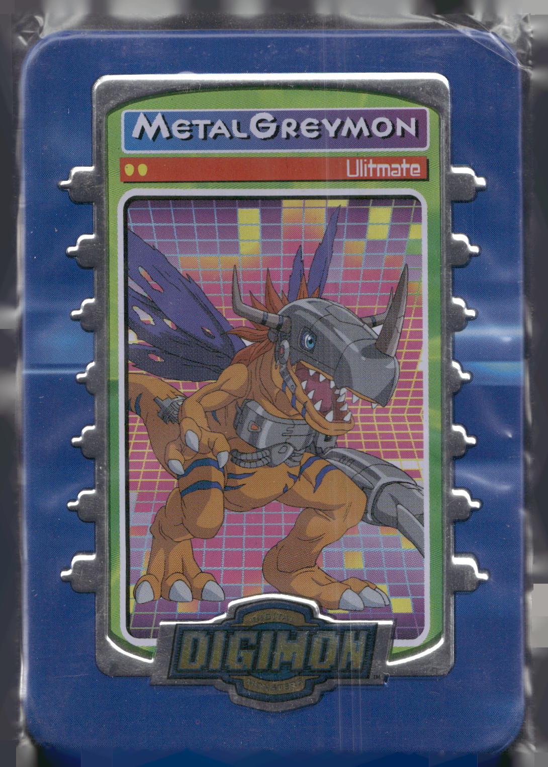 2000 Taco Bell Digimon Movie Promo Metal Trading Card # Metal Greymon