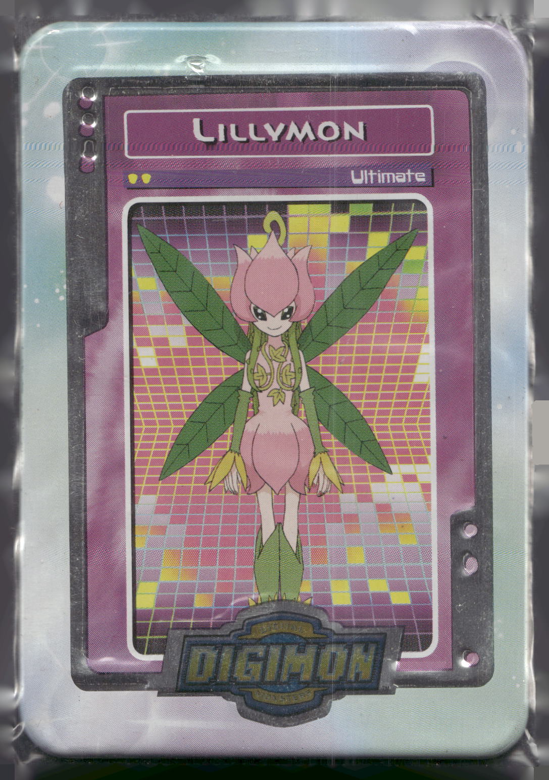 2000 Taco Bell Digimon Movie Promo Metal Trading Card # Lillymon
