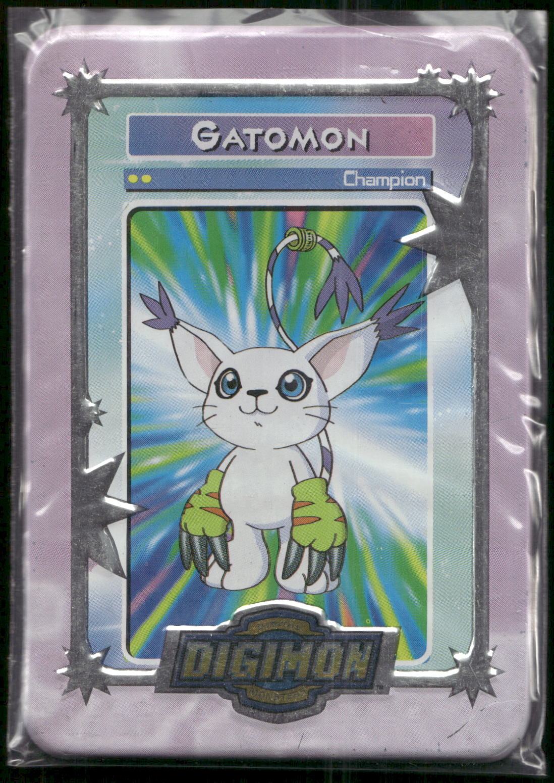 2000 Taco Bell Digimon Movie Promo Metal Trading Card # Gatomon