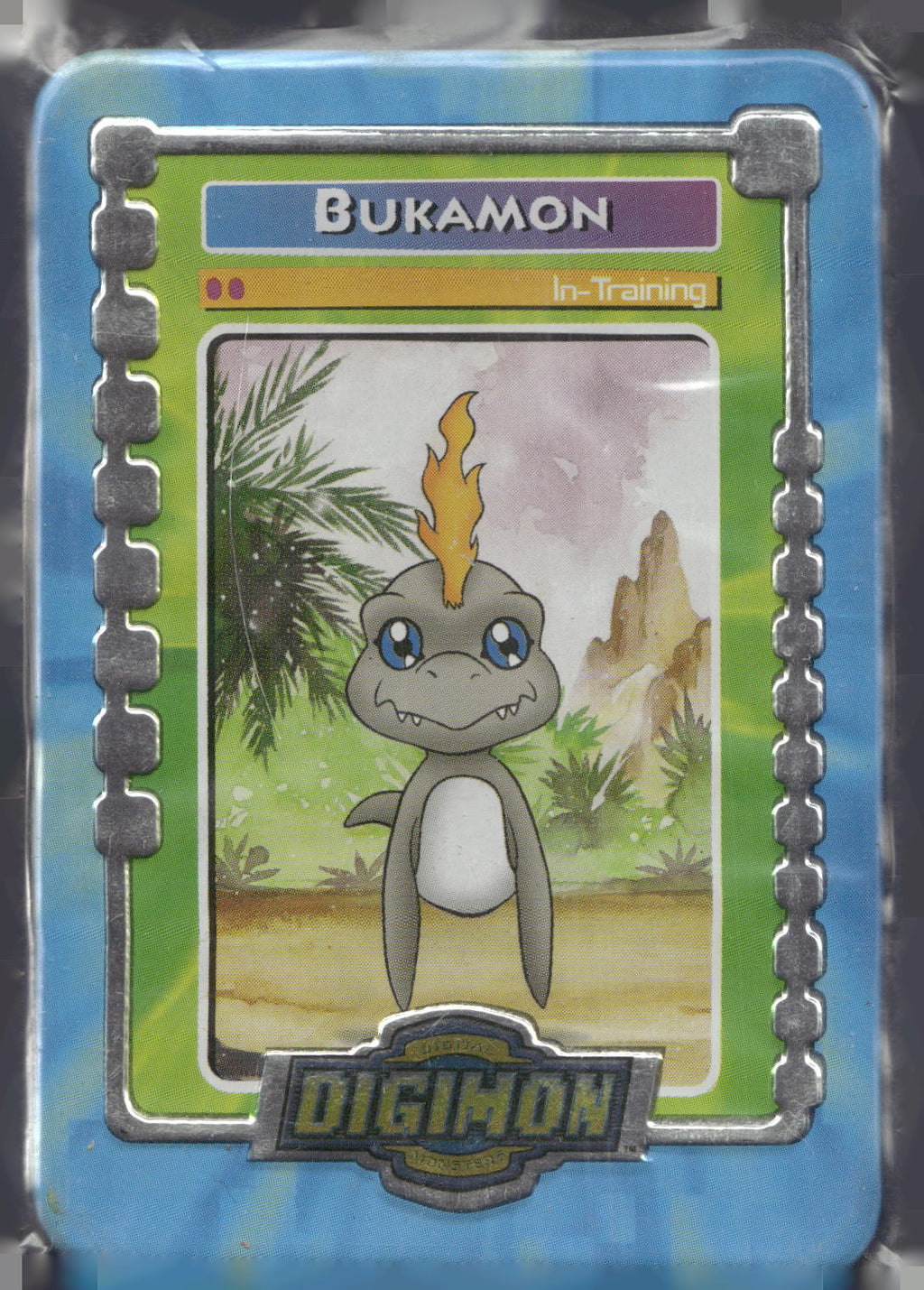 2000 Taco Bell Digimon Movie Promo Metal Trading Card # Bukamon