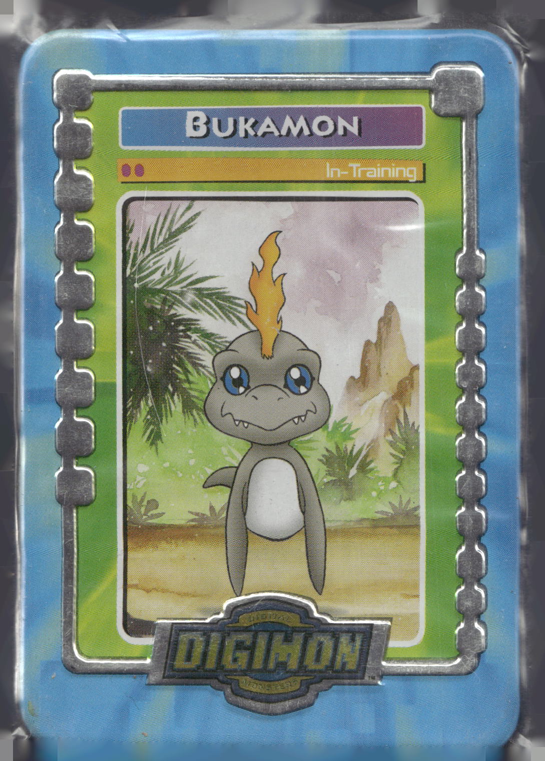 2000 Taco Bell Digimon Movie Promo Metal Trading Card # Bukamon
