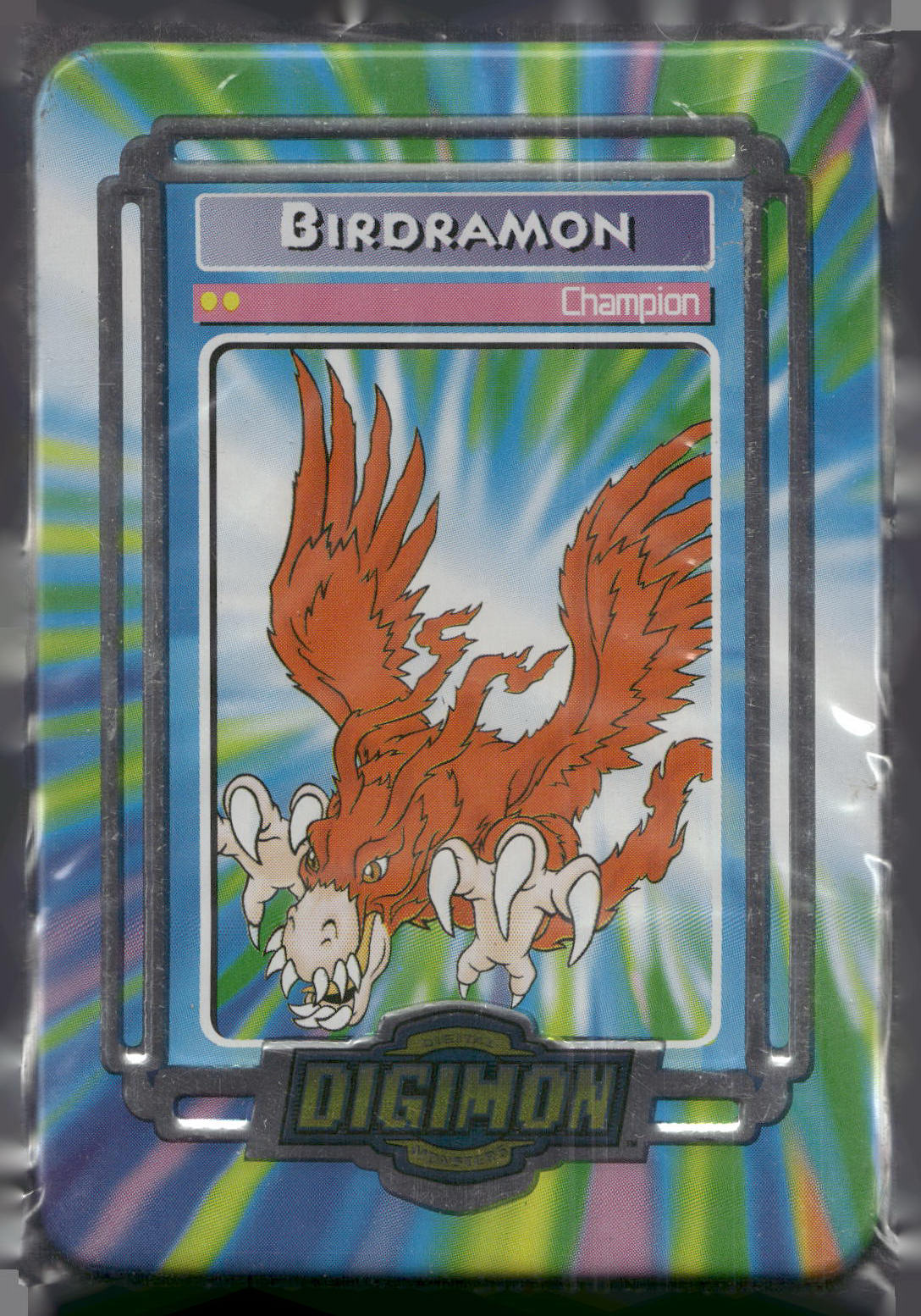 2000 Taco Bell Digimon Movie Promo Metal Trading Card # Birdramon