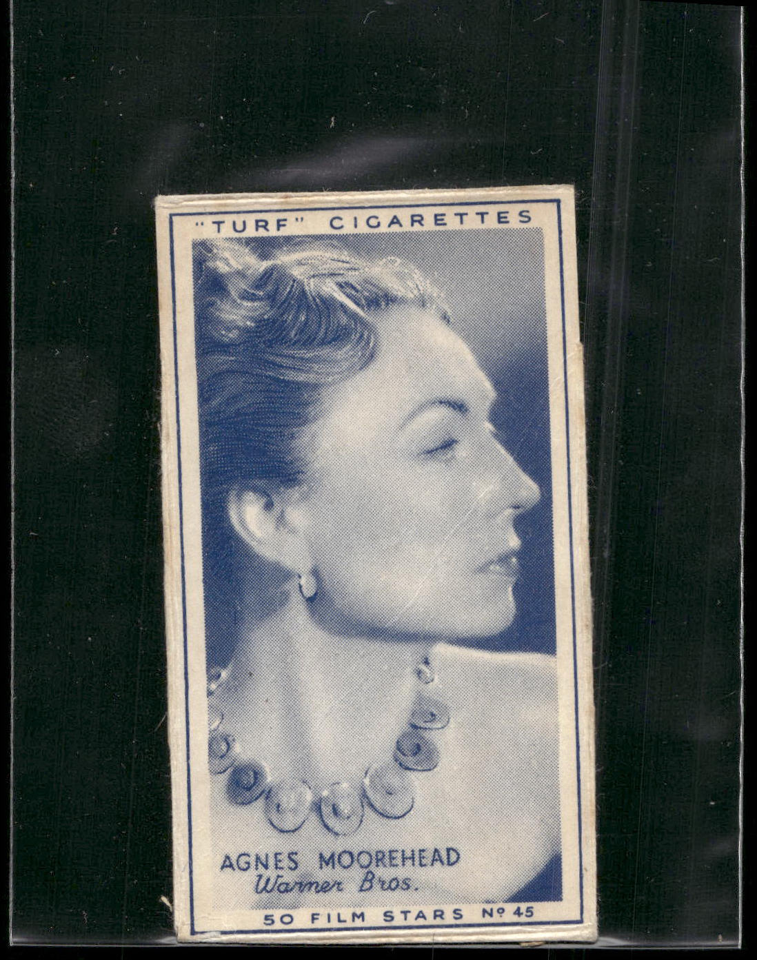 1947 Turf Film Stars #45 Agnes Moorehead