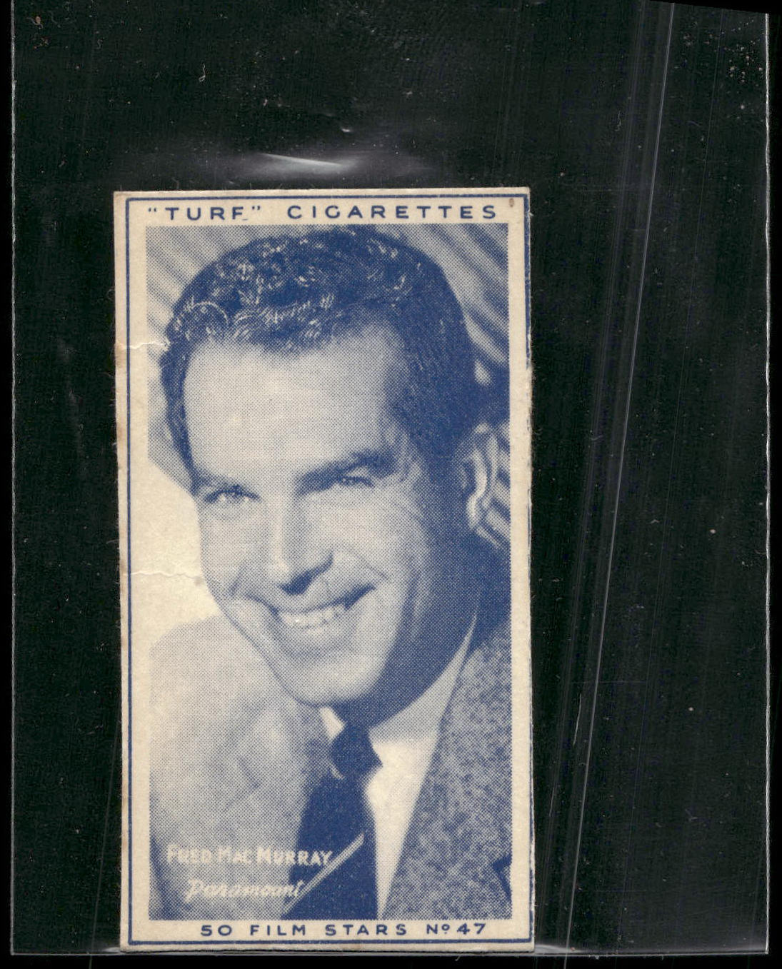 1947 Turf Film Stars #47 Fred MacMurray Uncut Singles