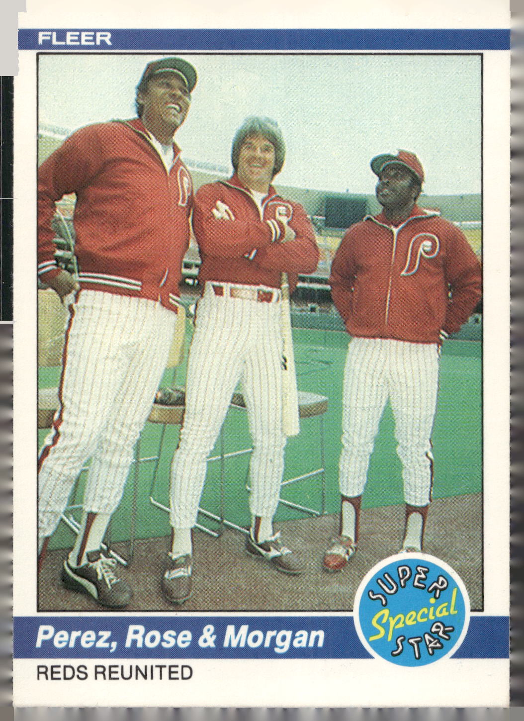1984 Fleer #636 Tony Perez / Pete Rose / Joe Morgan