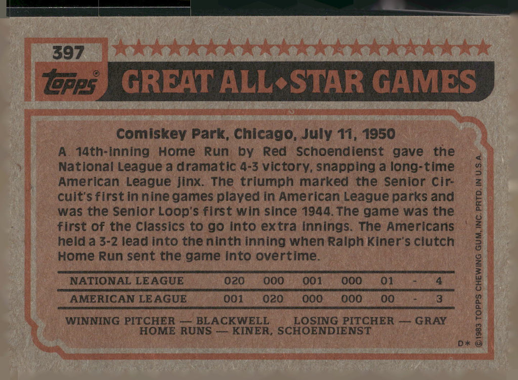 1983 Topps #397 Pete Rose