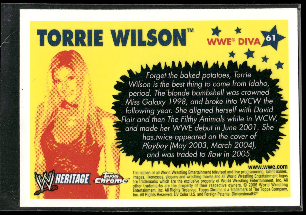 2006 Topps Heritage Chrome WWE #61 Torrie Wilson