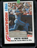 1982 Topps #4 Pete Rose