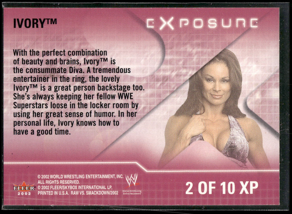 2002 Fleer WWE Raw vs. SmackDown #2 XP Ivory eX-posure