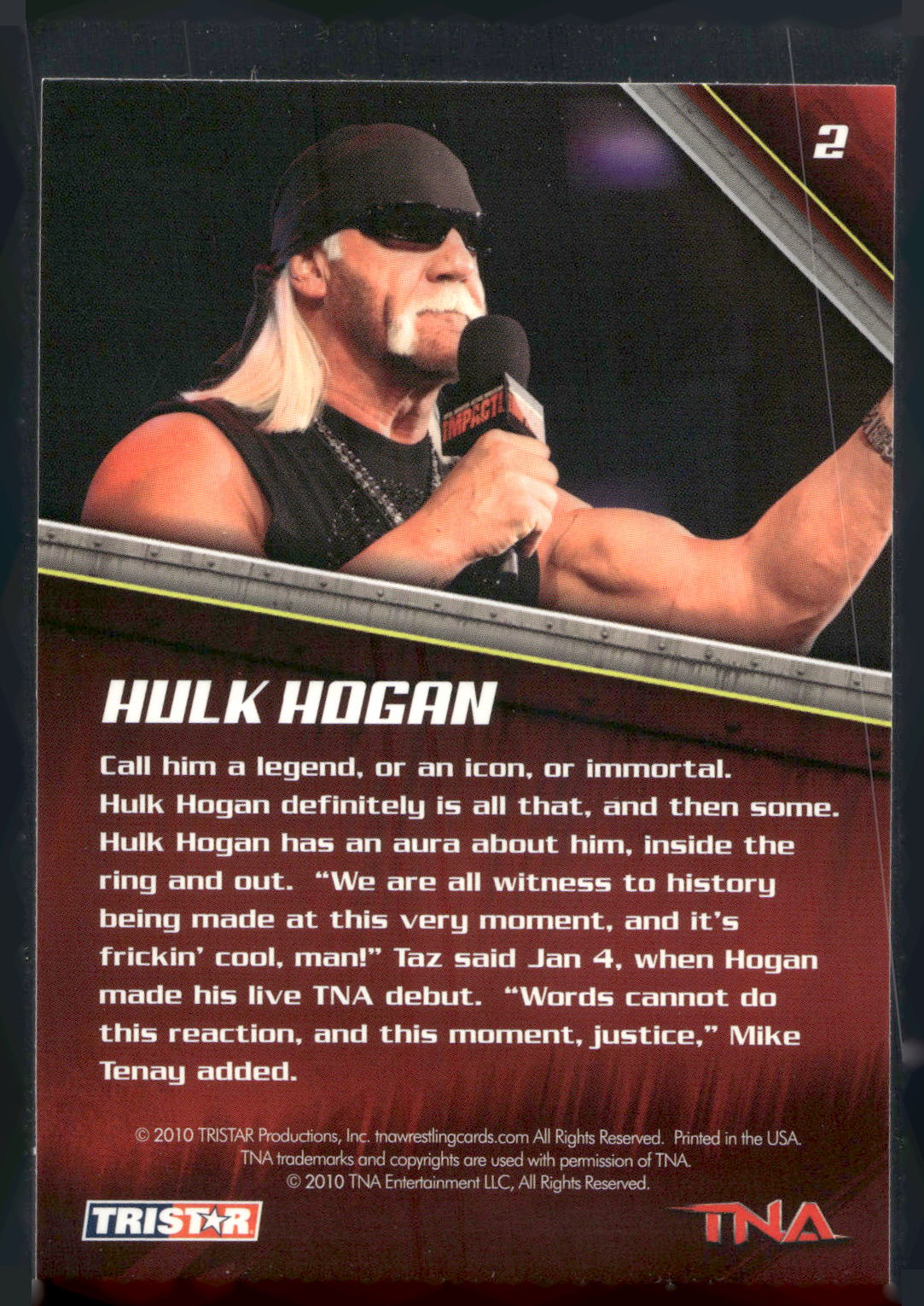 2010 TriStar TNA New Era #2 Hulk Hogan