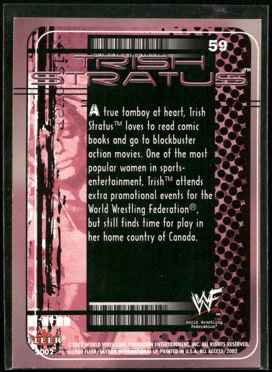 2002 Fleer WWF All Access #59 Trish Stratus