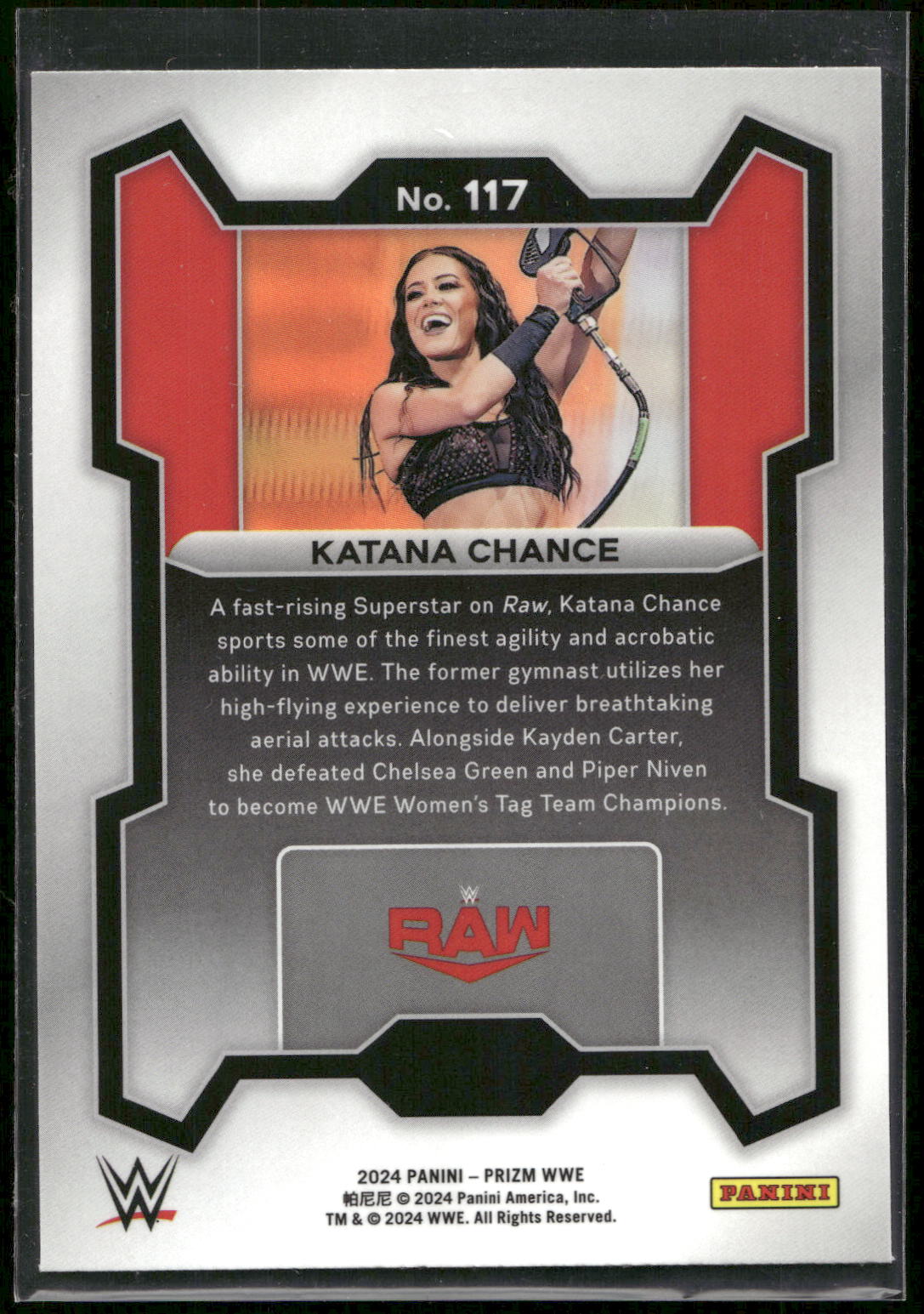 2024 Panini Prizm WWE #117 Katana Chance