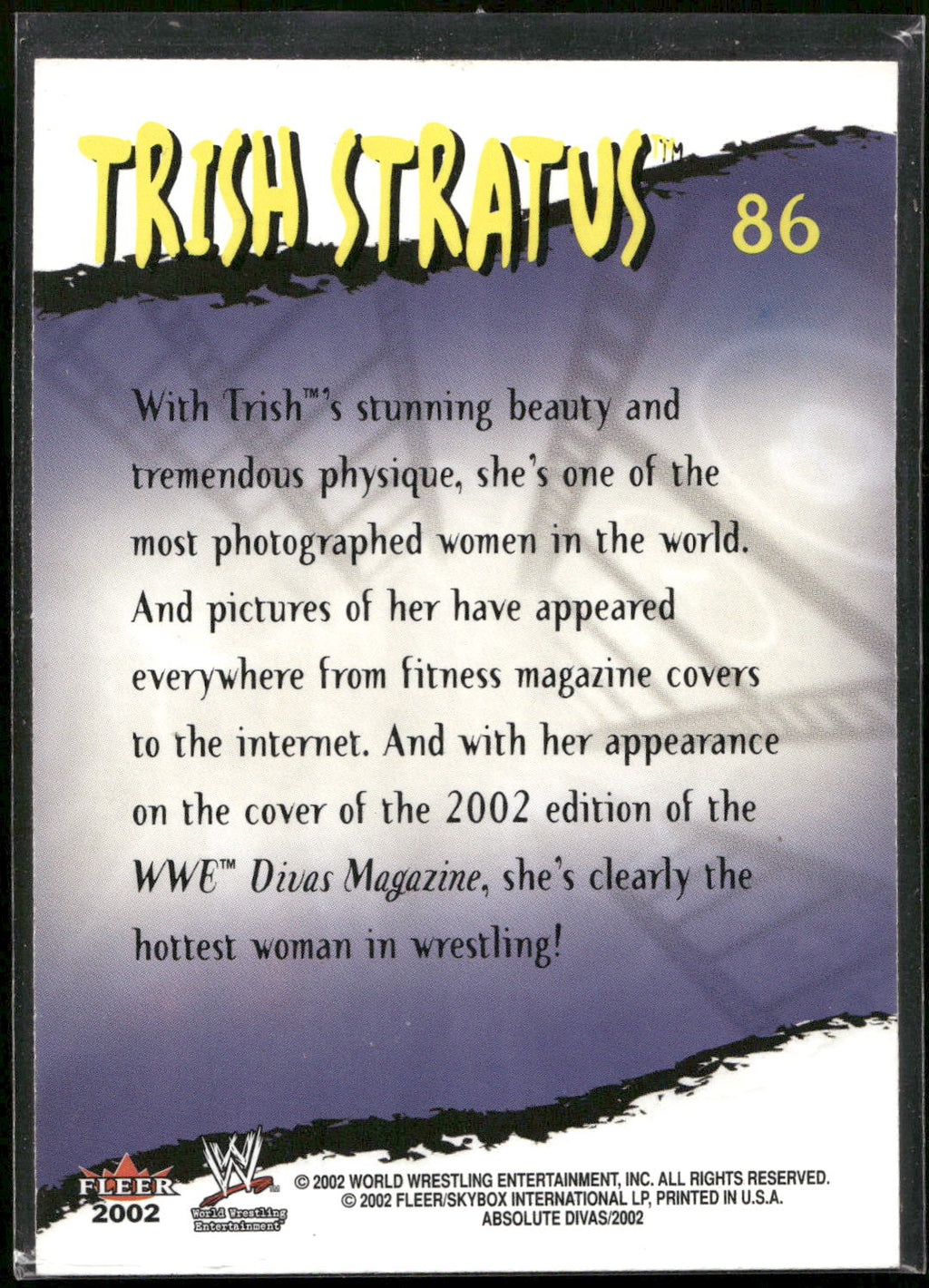 2002 Fleer WWE Absolute Divas #86 Trish Stratus