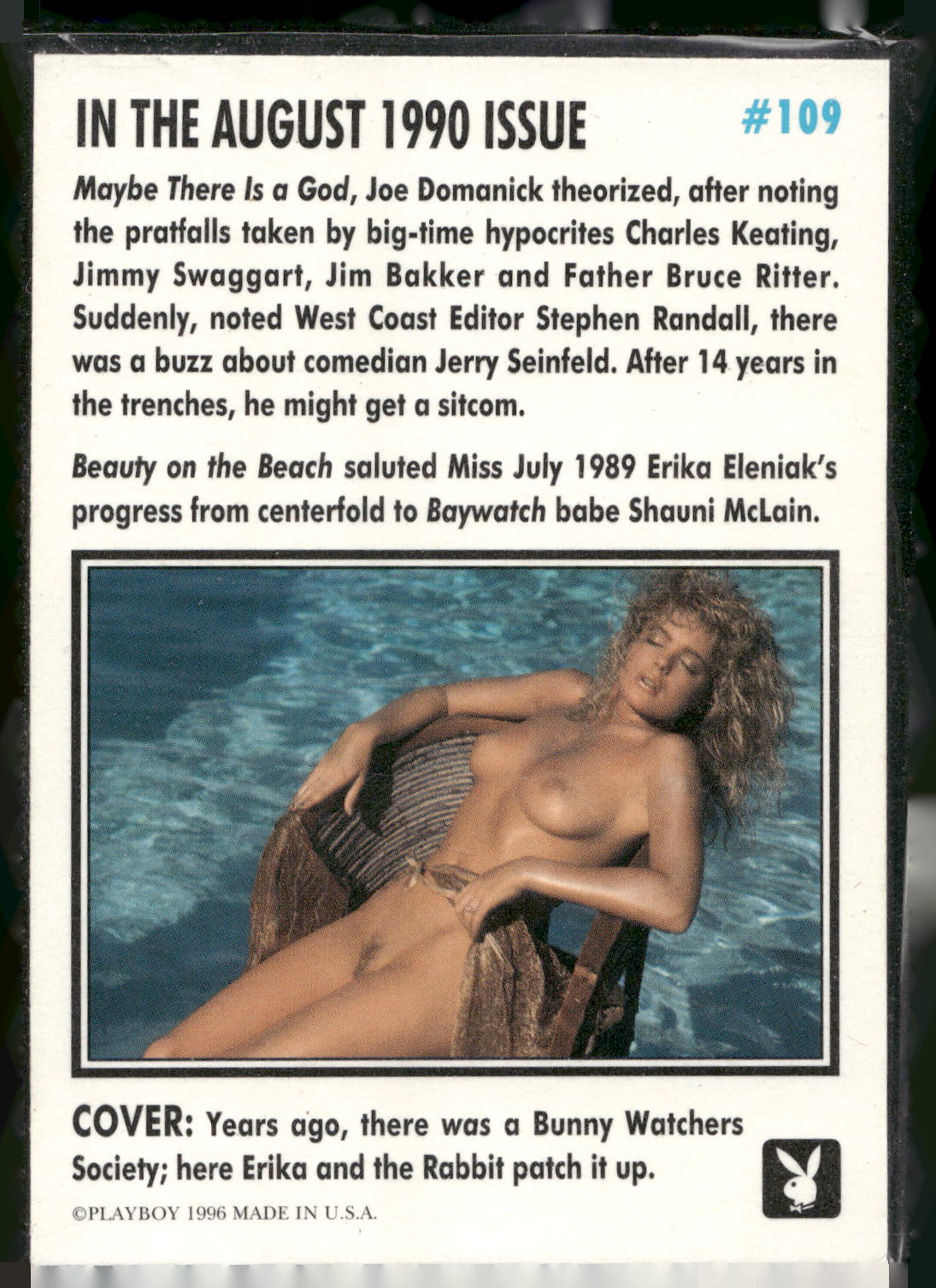 1997 Playboy Centerfold Collection: August #109 Erika Eleniak