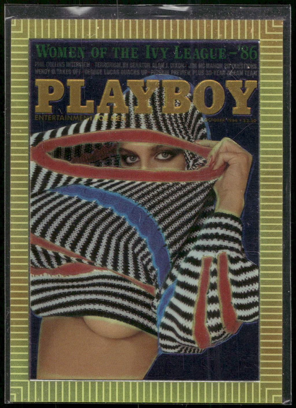 1995 Playboy Chromium Cover Cards #178 October 1986 - Vol 33 No