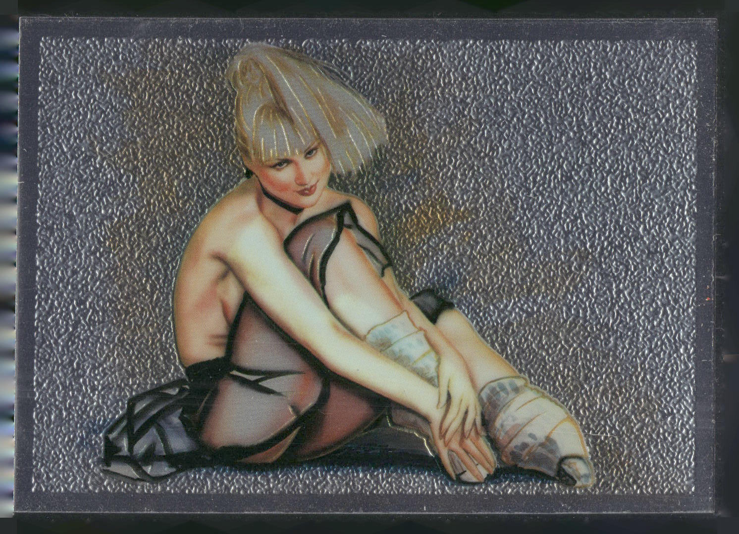 1995 Comic Images Olivia "Studies in Sensuality" All-Chromium Promo Card