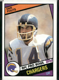 1984 Topps #179 Dan Fouts